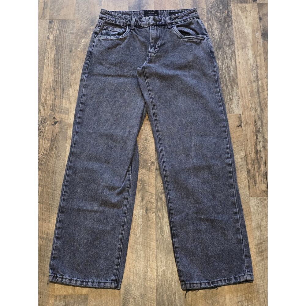 Cotton:On Women’s Size 4 Low Rise Straight Leg Jeans Stonewash Y2K 90s Grunge